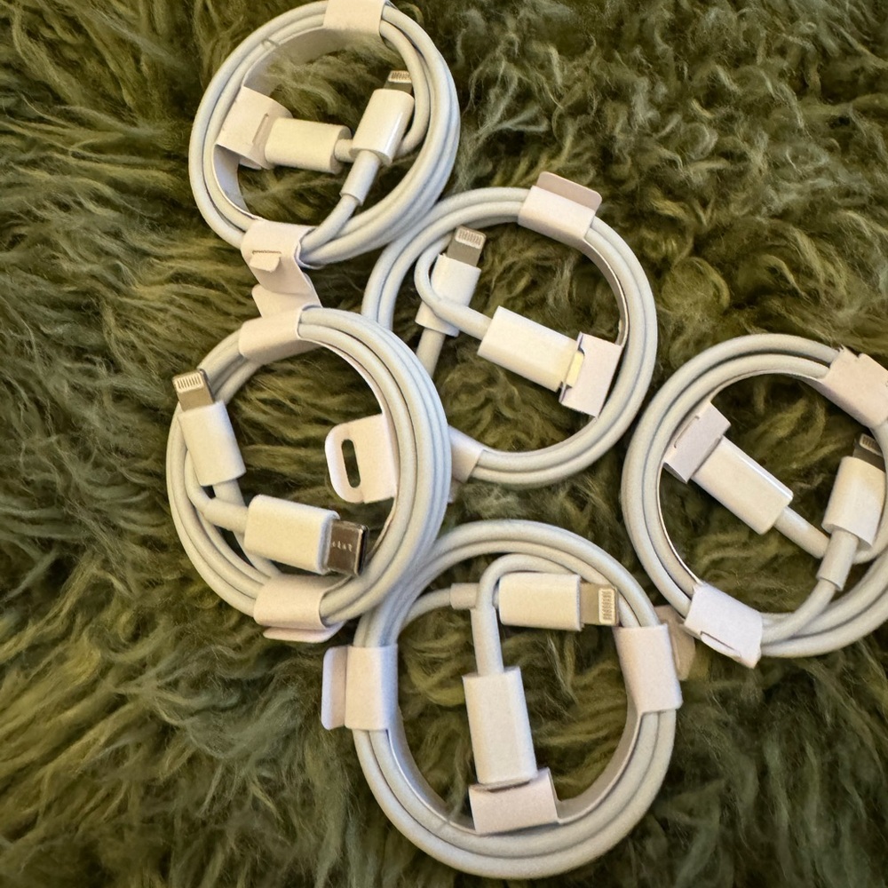 5 x Fast Charge Cables for Apple iPhone USB Lightning cord